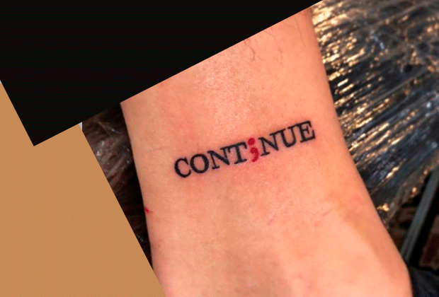 Voce Conhece O Significado Da Tatuagem Ponto E Virgula Nos Contamos Para Voce